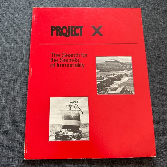 PROJECT X The Search For The Secrets Of Immortality Gene Savoy Prospectus 1977 - Picture 1 of 7